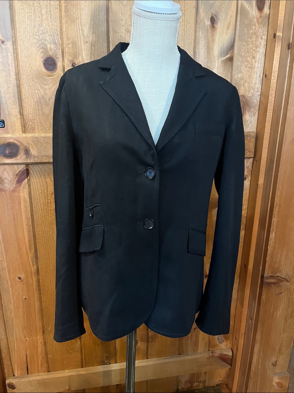 Talbots size 10 black blazer tailored 3334